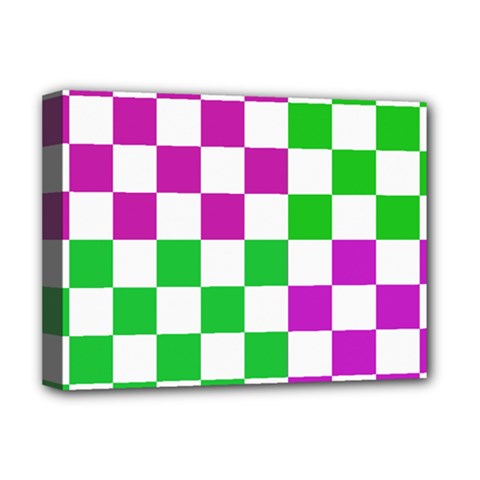 Checkerboard Again 1 Deluxe Canvas 16  X 12  (stretched)  by impacteesstreetwearseven