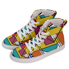 Design 10 Women s Hi-top Skate Sneakers by TajahOlsonDesigns