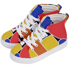 Tajah Olson Designs Kids  Hi-top Skate Sneakers by TajahOlsonDesigns