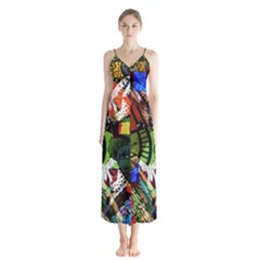 Design 4 Button Up Chiffon Maxi Dress by TajahOlsonDesigns