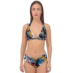 Tajah Olson Designs  Double Strap Halter Bikini Set by TajahOlsonDesigns