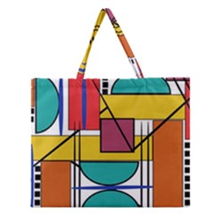 Design 10 Zipper Large Tote Bag by TajahOlsonDesigns