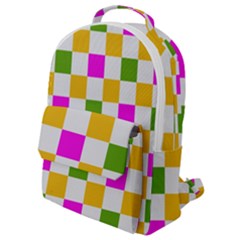 Checkerboard Again 3 Flap Pocket Backpack (small) by impacteesstreetwearseven