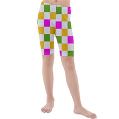 Checkerboard Again 3 Kids  Mid Length Swim Shorts by impacteesstreetwearseven