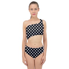 Polkadots Large Spliced Up Two Piece Swimsuit