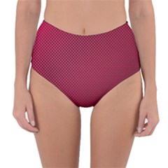 Anything You Want -red Reversible High-waist Bikini Bottoms