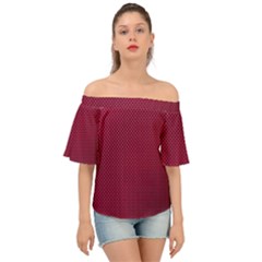 Anything You Want -red Off Shoulder Short Sleeve Top by WensdaiAmbrose