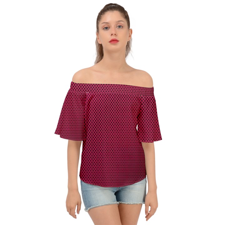 Anything You Want -Red Off Shoulder Short Sleeve Top