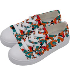 Pop Art Camouflage 1 Kids  Low Top Canvas Sneakers