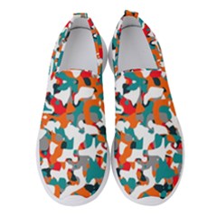 Pop Art Camouflage 1 Women s Slip On Sneakers