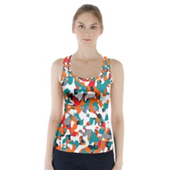 Pop Art Camouflage 1 Racer Back Sports Top