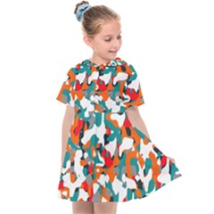 Pop Art Camouflage 1 Kids  Sailor Dress by impacteesstreetweareight