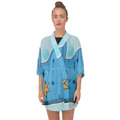 Patokip Half Sleeve Chiffon Kimono