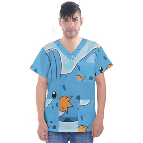 Patokip Men s V-neck Scrub Top by MuddyGamin9