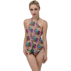 Music 1 Go With The Flow One Piece Swimsuit by ArtworkByPatrick