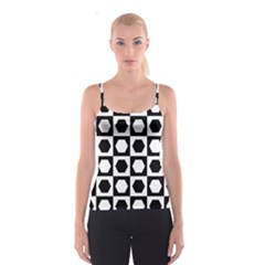 Chessboard Hexagons Squares Spaghetti Strap Top