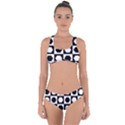 Chessboard Hexagons Squares Criss Cross Bikini Set View1