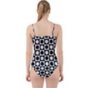 Chessboard Hexagons Squares Cut Out Top Tankini Set View2
