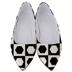 Chessboard Hexagons Squares Women s Low Heels