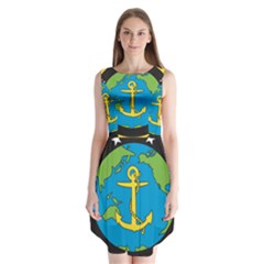 Seal Of Commander Of United States Pacific Fleet Sleeveless Chiffon Dress   by abbeyz71