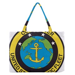 Seal Of Commander Of United States Pacific Fleet Zipper Medium Tote Bag by abbeyz71