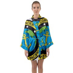 Seal Of Commander Of United States Pacific Fleet Long Sleeve Kimono Robe by abbeyz71