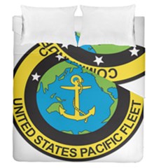 Seal Of Commander Of United States Pacific Fleet Duvet Cover Double Side (queen Size) by abbeyz71