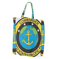 Seal Of Commander Of United States Pacific Fleet Giant Grocery Tote by abbeyz71