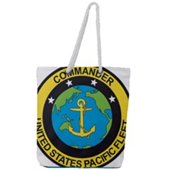 Seal Of Commander Of United States Pacific Fleet Full Print Rope Handle Tote (large) by abbeyz71