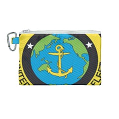 Seal Of Commander Of United States Pacific Fleet Canvas Cosmetic Bag (medium) by abbeyz71