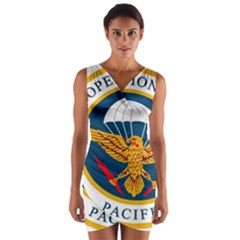 Seal Of Special Operations Command Pacific Wrap Front Bodycon Dress by abbeyz71