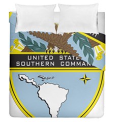 Seal Of United States Southern Command Duvet Cover Double Side (queen Size) by abbeyz71