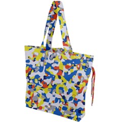 Pop Art Camouflage 2 Drawstring Tote Bag by impacteesstreetweareight