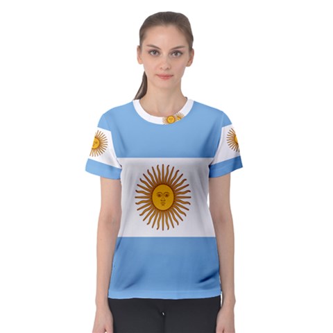 Argentina Flag Women s Sport Mesh Tee by FlagGallery