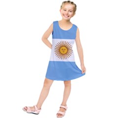 Argentina Flag Kids  Tunic Dress by FlagGallery