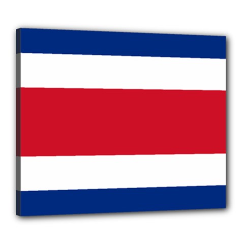 Costa Rica Flag Canvas 24  X 20  (stretched) by FlagGallery