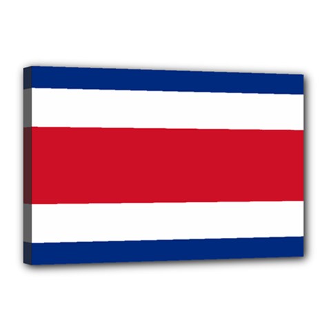 Costa Rica Flag Canvas 18  X 12  (stretched) by FlagGallery