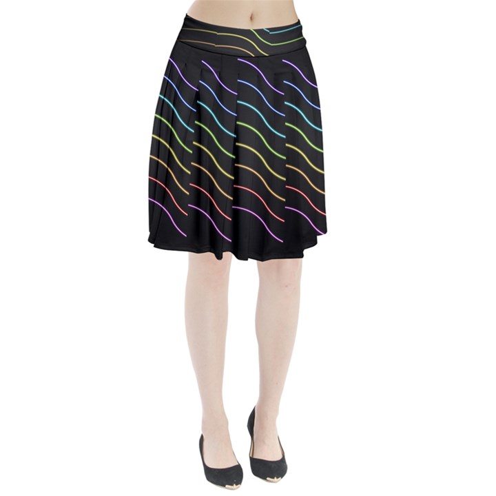 Wallpaper Background Colors Neon Pleated Skirt