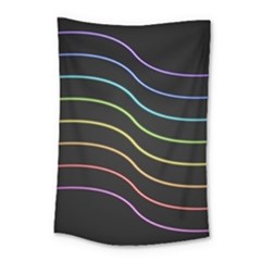 Wallpaper Background Colors Neon Small Tapestry by Pakrebo