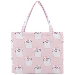 Pattern Pink Cute Sweet Fur Cats Mini Tote Bag by Pakrebo