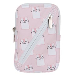 Pattern Pink Cute Sweet Fur Cats Belt Pouch Bag (small) by Pakrebo