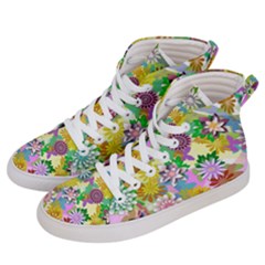 Illustration Pattern Abstract Women s Hi-top Skate Sneakers by Pakrebo