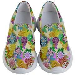 Illustration Pattern Abstract Kids  Lightweight Slip Ons by Pakrebo