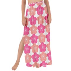 Sakura Flower Pattern Maxi Chiffon Tie-up Sarong