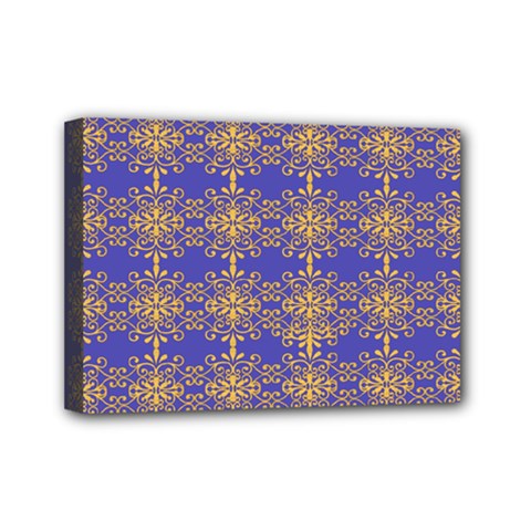 Pattern Wallpaper Ornament Retro Mini Canvas 7  X 5  (stretched) by Pakrebo