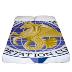 Emblem of United States Transportation Command Fitted Sheet (King Size)