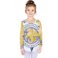 Emblem of United States Transportation Command Kids  Long Sleeve Tee