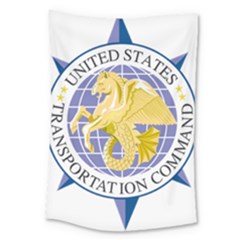 Emblem of United States Transportation Command Large Tapestry