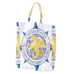 Emblem of United States Transportation Command Giant Grocery Tote