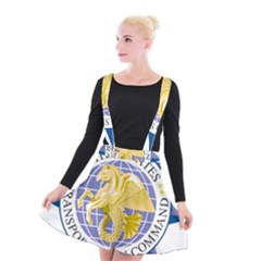 Emblem of United States Transportation Command Suspender Skater Skirt